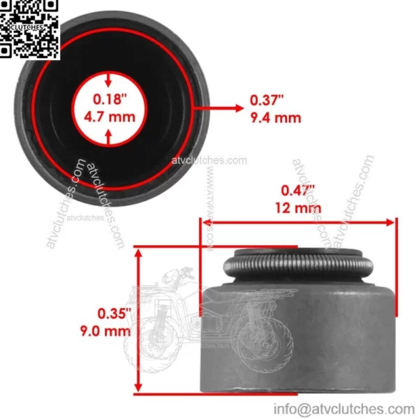 2x Exhaust Valve Kit for Yamaha Rhino 660 4x4 2004 2005 2006 2007 (For: 2006 Yamaha Rhino 660) - Image 4