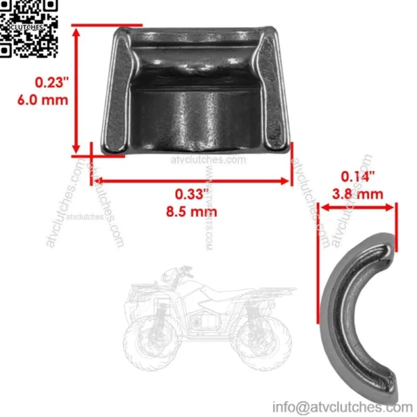 2x Exhaust Valve Kit for Yamaha Rhino 660 4x4 2004 2005 2006 2007 (For: 2006 Yamaha Rhino 660) - Image 5
