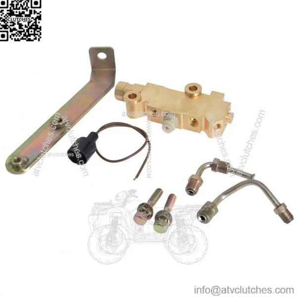 Disc Drum Brake Proportioning Valve 9/16" 1/2" Lines & Bracket PV4 Combination - Image 2