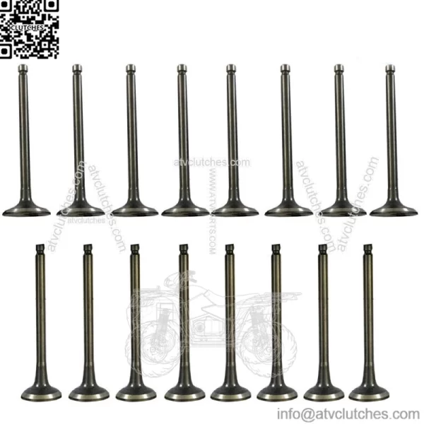 Exhaust & Intake Valves for Hyundai Accent Kia Rio 1.5L 1.6L DOHC 16v 1996-2011