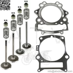 Cylinder Intake Exhaust Valve Kit for Yamaha Rhino 700 YXR700F Fi 2008-2013(For: Yamaha Rhino 700)