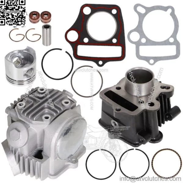 Fit 2000-2004 For Honda XR50R Top End Rebuild Kit Cylinder Head Piston Fittings