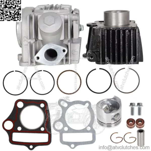 Fit 2000-2004 For Honda XR50R Top End Rebuild Kit Cylinder Head Piston Fittings - Image 2