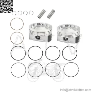 2 Cast Aluminium Cylinder Piston Kit for Polaris Sportsman 800 EFI 2005-2014