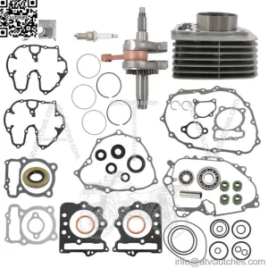 For 1999-2004 Honda 400EX 400X Crank Rod Motor Rebuild Repair Kit Piston Gaskets