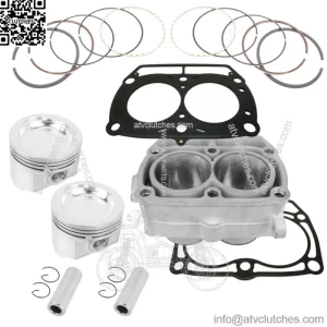 Cylinder And Piston Ring Kit Gasket For Polaris Ranger XP 700 4X4 2005 2006-2008 (For: Polaris)
