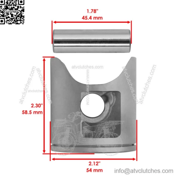 Piston & Ring For Yamaha YZ125 2005-2022 1C3-11631-03-D0 1C3-11633-00-00 - Image 2