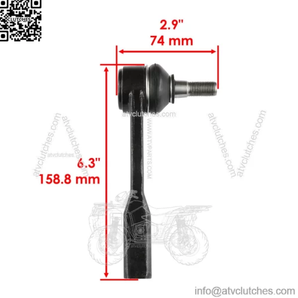 Steering Rack And Pinion Left Hand Tie Rod End For Polaris RZR 1000 2016-2018 (For: Polaris) - Image 2