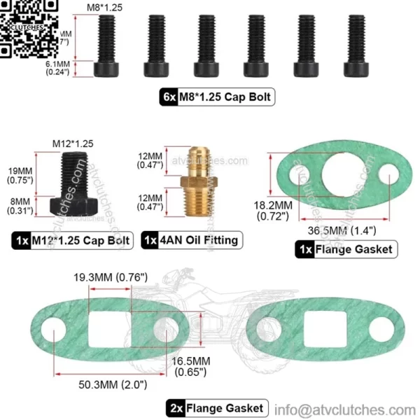 Suitable for Toyota 1JZ/2JZ turbocharger overhaul kit turbine oil supply pipe JZ-GET - Image 2