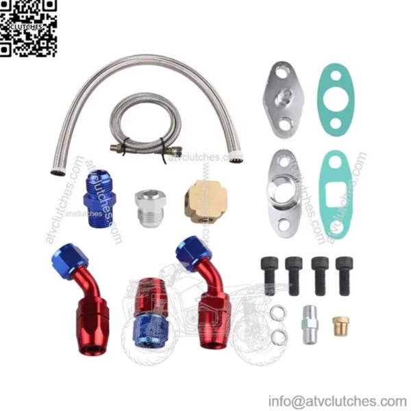 T3 T4 Turbocharger Overhaul Kit Modified Turbo T3/4 Inlet and Return Oil Pipe Repair Kit GT35