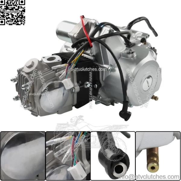 125cc 4 Stroke ATV Engine Motor 3-Speed Semi Auto w/Reverse For ATV Quad Go Kart - Image 3