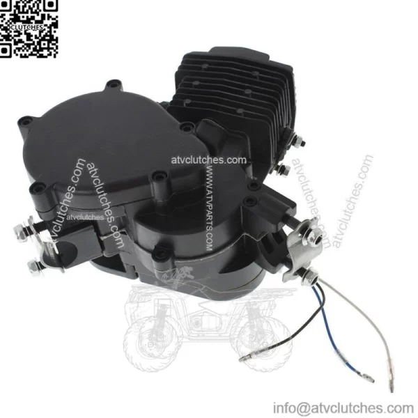 80cc Motorized Motorised Bicycle Bike Cycle 2 Stroke Gas Engine Motor Black - Image 3