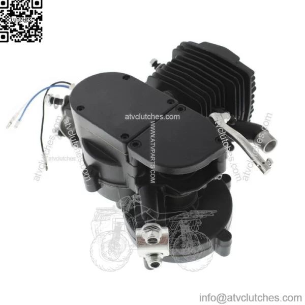 80cc Motorized Motorised Bicycle Bike Cycle 2 Stroke Gas Engine Motor Black - Image 4