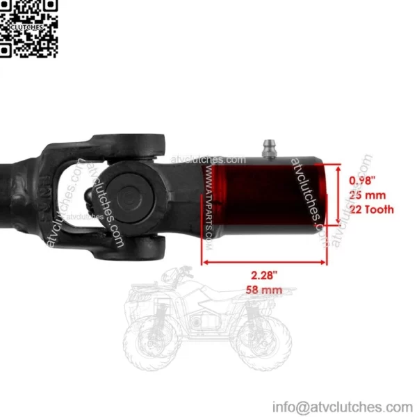 Rear Prop Shaft For POLARIS RZR XP 1000 SPORT/PREMIUM 2021 (For: Polaris) - Image 3