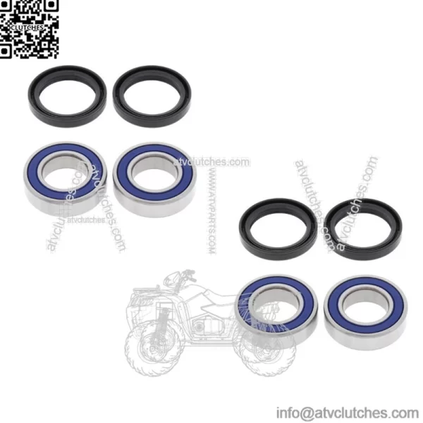 Front Wheel Bearings & Seals For 09-13 Kawasaki Mule 4010 Diesel 4x4