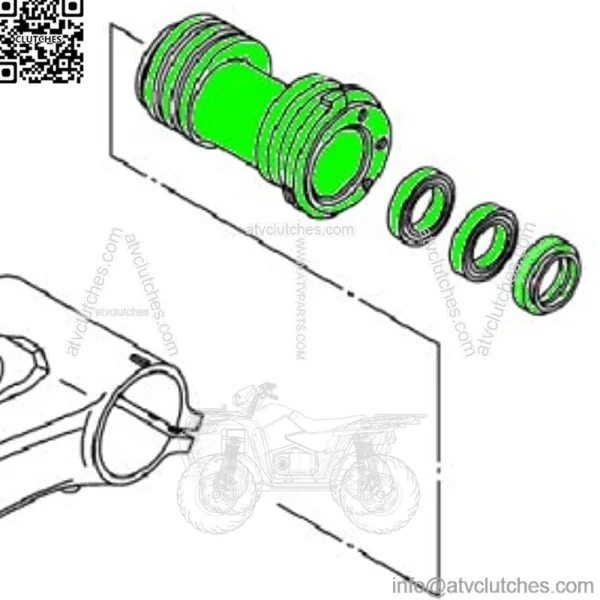 Bearing Carrier for Rear Axle fits Yamaha YFZ 450 2006-2021 ATV - Image 4