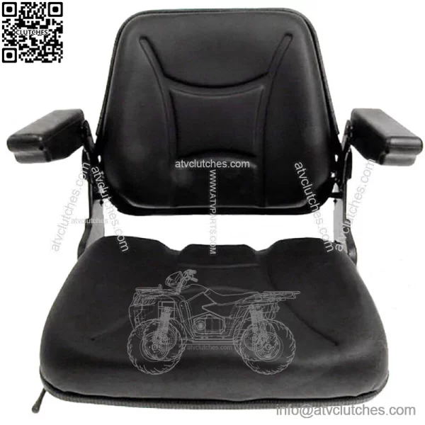 One New Universal Tractor Seat (with Fold Down Back & Fold Up Arm Rests)