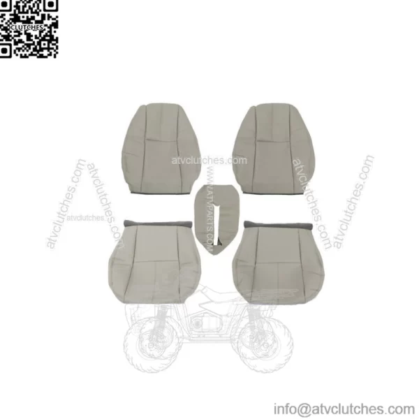 Seat Cover Gray For 2007-2014 Chevy Tahoe GMC Sierra Front Left&Right Bottom&Top