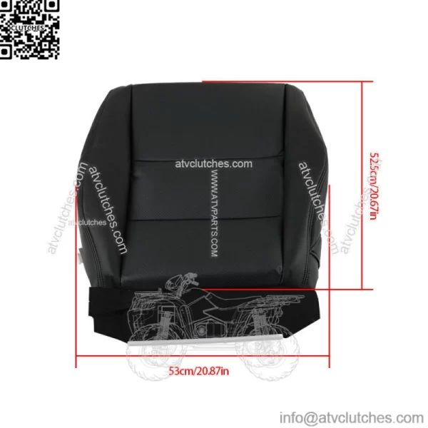 Seat Cover Fit For 2007 2008-2012 Acura RDX Front Driver Bottom Leather Black - Image 4