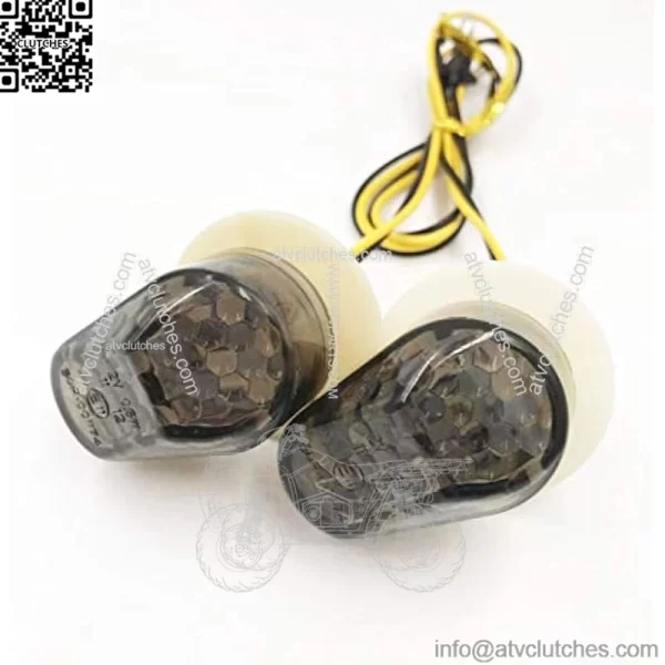 Motorcycle Flush Mount LED Turn Signals Smoke For Yamaha FZ1 FZ6 FZR FAZER YZF R1 R6 R6S FZ1 FZ6 FZ8 FAZER XJ6 MT03 - Image 3