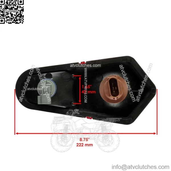 Right Taillight Assembly for Polaris Sportsman 500 4x4 2005 2006 2007 2008 (For: Polaris Sportsman 800) - Image 2
