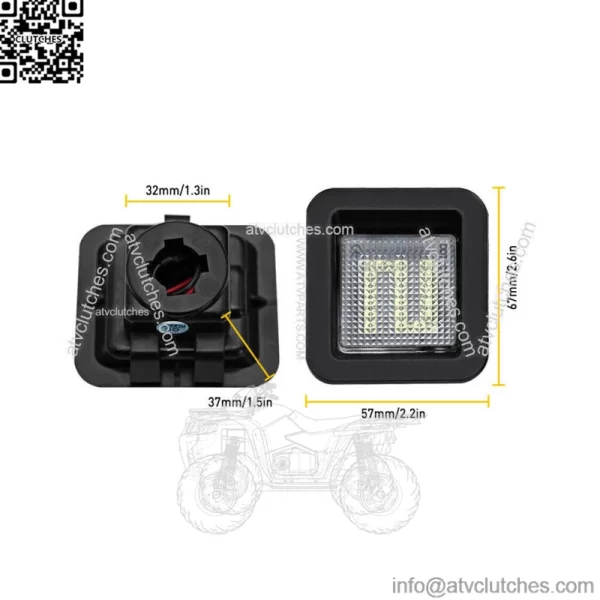 Fits Ford F-150 2X White License Plate Light 6000K Super Bright Waterproof Parts (For: Ford F-150)