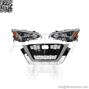 For 2019-2020 Nissan Altima Left Right Halogen Headlight+Front Grille Assembly