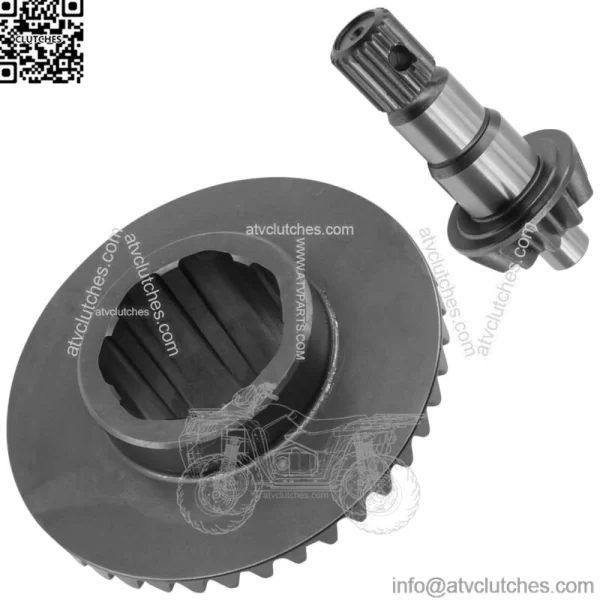 Front Differential Ring & Pinion For Polaris 3235175 3235387 3233944 - Image 4
