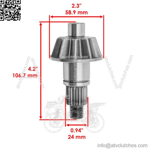Rear Differential Gear Ring & Pinion For Polaris Sportsman XP 850 2009-2015 - Image 3