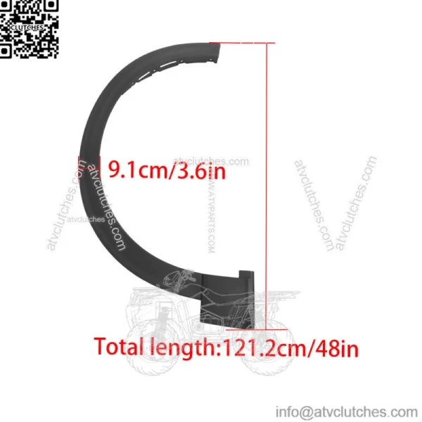Front Right Fender Flares For 2020-2021 Ford Explorer LB5Z16039AA Black - Image 3