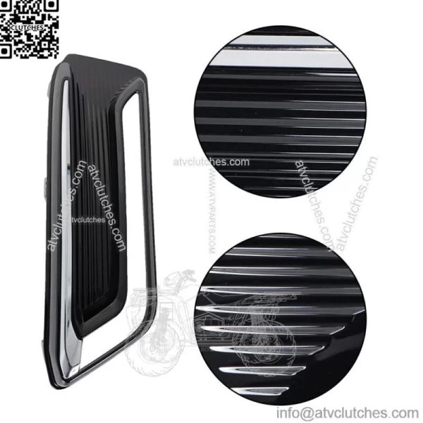 Passenger Right Side Fog Light Bezel Black & Chrome For 2014-20 Chevrolet Impala - Image 4