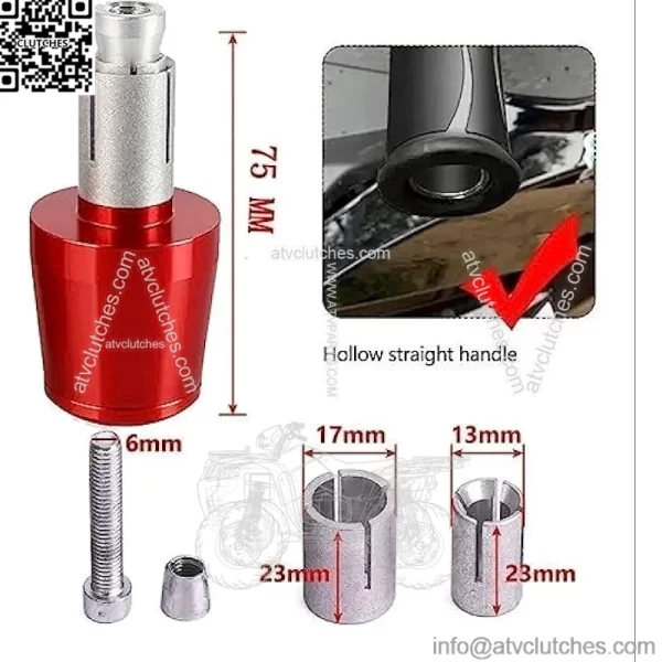 Motorcycle 7/8" 22mm for Y&AMAHA FZR400 1988 1989 1990 2001 2009 2015 2019 FZR 400 Motorcycle Anti-Skid Handles Grips Grips Handlebar Cap - Image 2