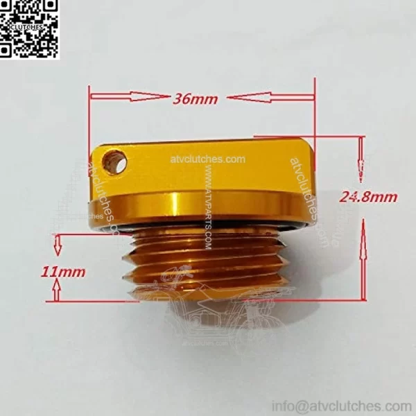 Oil Filler Cap Plug For Yamaha R1 R3 R6 FZ1 FZ6/R FZ07 FZ8 FJR1300 MT01 MT07 YFM600 FZR FZS TDM XVS650 TZ250 (yellow) - Image 3