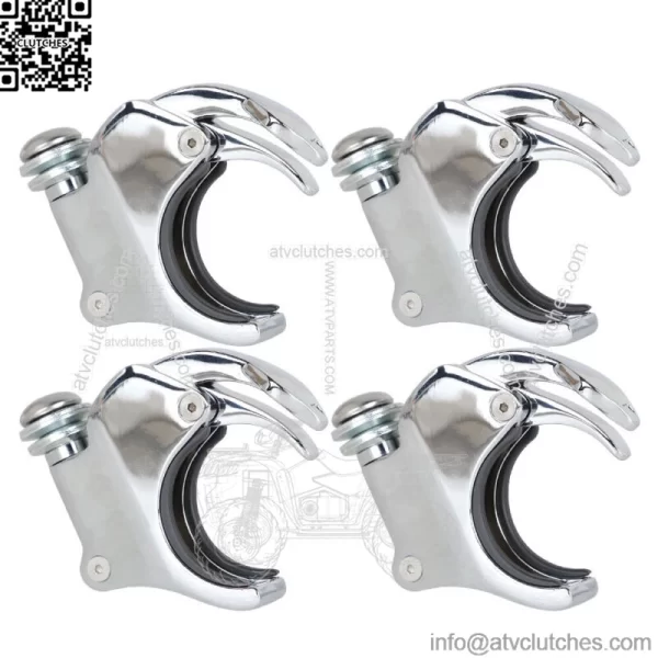 4PCS Windshield Windsreen Clamps 49mm For Dyna FXDF FXDB Super Wide Glide