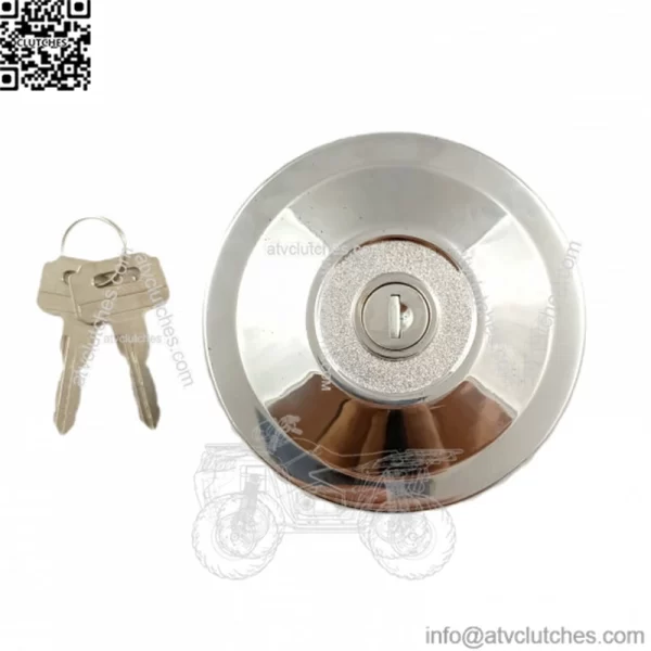 Tank cap Fuel tank cap with 2 keys Chromed Locking Truck Steel 60mm