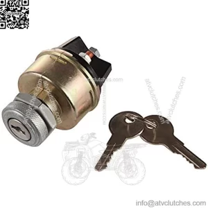 MDY 85936 G.1214 V.F.LS-15 Heavy Duty Ignition Start Switch with 4 Position 4 Terminal 2 Keys for Massey Ferguson Ford Jubilee Pollak Vermeer Tractor Trailer Caterpillar