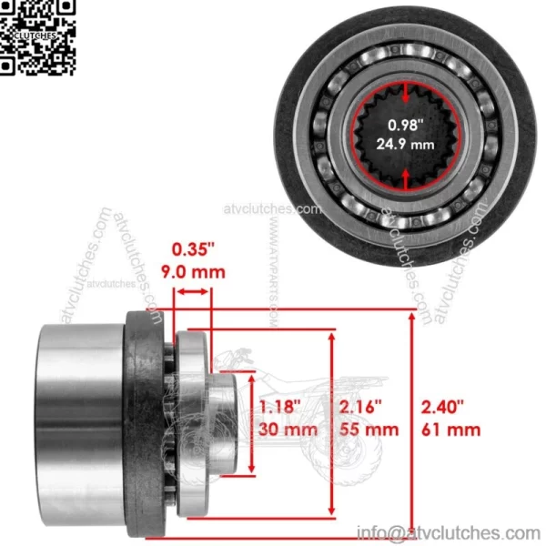 Front Differential OST Output Hub For Polaris Ranger 800 6x6 2011-2016 (For: Polaris Sportsman 570) - Image 2