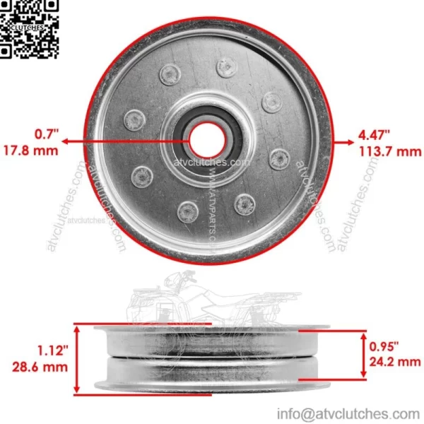 TCA17146 Deck Sheave Pulley For John Deere 48" 54" 60" Zero Turn - Image 2