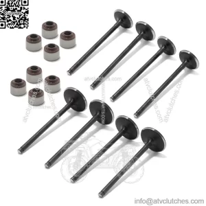 Intake Exhaust Valves & Seals Kit For Kawasaki Brute Force 650 750 / TERYX / KFX700 / Prairie 650 700