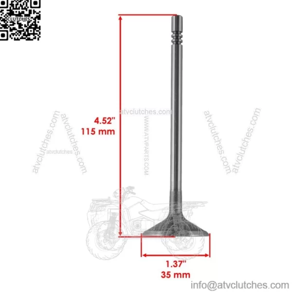 Exhaust & Intake Valve for Polaris Sportsman 800 EFI 2005-2014 (For: Polaris Sportsman 800) - Image 3