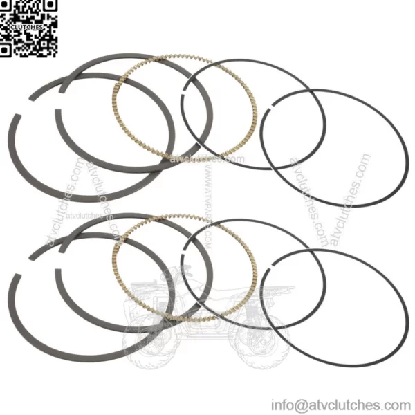 2 Piston Ring Kit for Polaris Sportsman 800 EFI 2005 2006 2007 2008 2009-2014 (For: Polaris Sportsman 800)