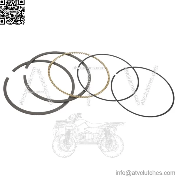 Piston Ring Kit for Polaris Sportsman 800 EFI 2005 2006 2007 2008 2009-2014 (For: Polaris Sportsman 800)