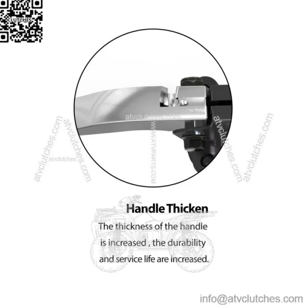 7/8" Left Brake Clutch Lever for MB165 MB200 Coleman CT200U Trail 200 Mini Bike - Image 4