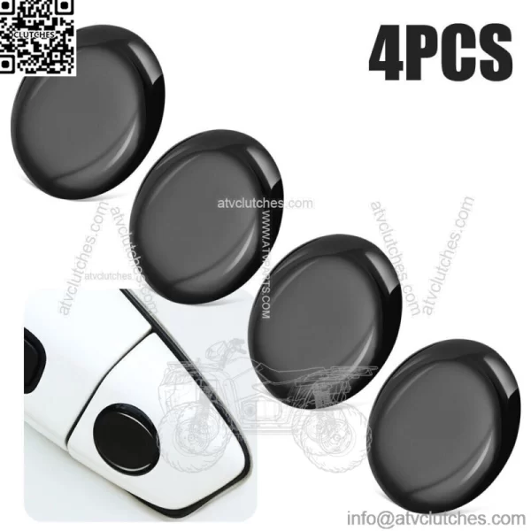 4Pcs Black Car Parts Door Lock Keyhole Stickers Cover Protector Car Accessories (For: Ford F-150)