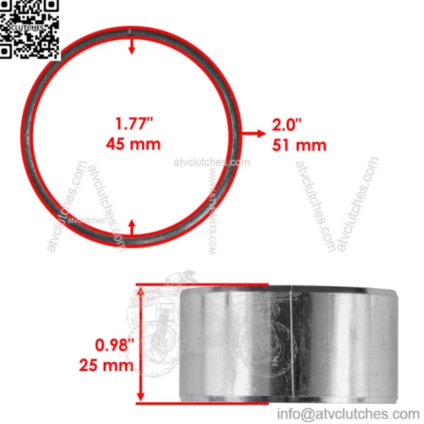 Primary Clutch One Way Bearing Kit For Polaris Sportsman 800 EFI 6X6 2009-2015 (For: Polaris Sportsman 800) - Image 3