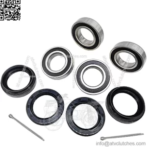 Front Wheel Bearing Seal Kits for Suzuki Quadrunner 250 500 Vinson 500 King Quad 250 300 400 Eiger 400 LT-F500F LT-A500F LT-F400 LT-F400F LT-4WD LTF-250 LT-F250F LTF300F LTF400F