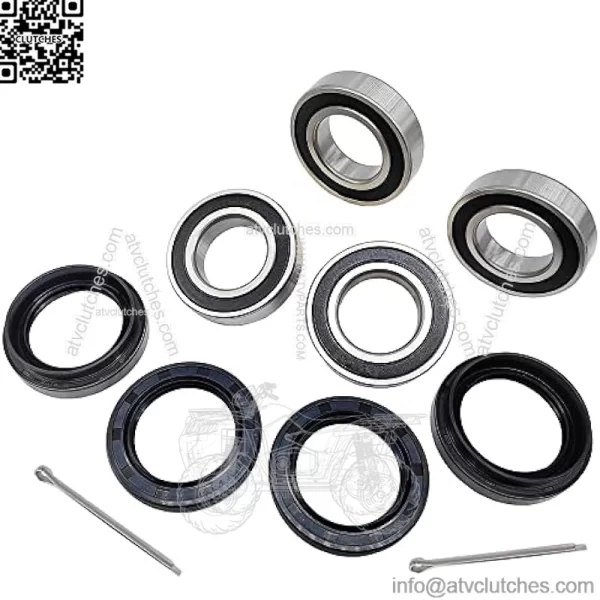 Front Wheel Bearing Seal Kits for Suzuki Quadrunner 250 500 Vinson 500 King Quad 250 300 400 Eiger 400 LT-F500F LT-A500F LT-F400 LT-F400F LT-4WD LTF-250 LT-F250F LTF300F LTF400F