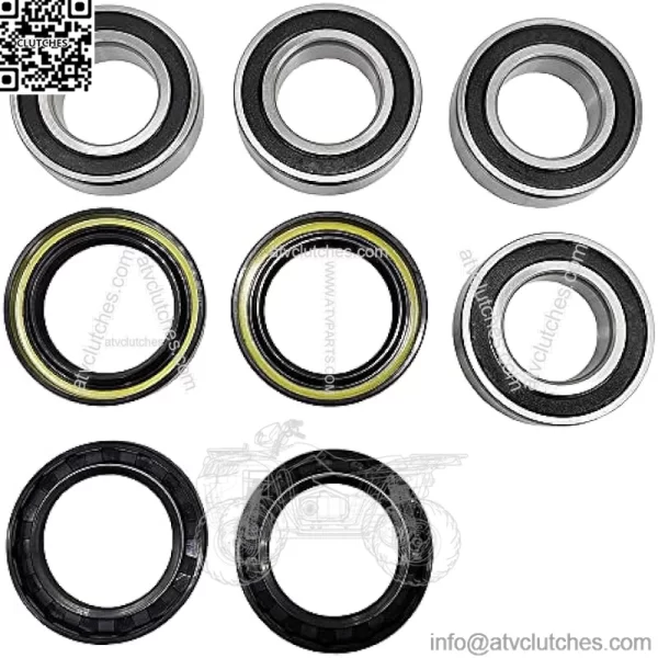 Front Wheel Bearing Seal Kits for Suzuki Quadrunner 250 500 Vinson 500 King Quad 250 300 400 Eiger 400 LT-F500F LT-A500F LT-F400 LT-F400F LT-4WD LTF-250 LT-F250F LTF300F LTF400F - Image 3