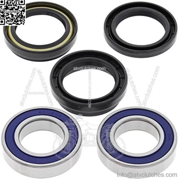 Front Wheel Bearing Seal Kit 25-1108 Compatible with/Replacement for Suzuki LT-4WD 250 Quad Runner 1987-1998, LT-A400 2WD King Quad 2008-2009, LT-A400 Eiger 2wd 2002-2007