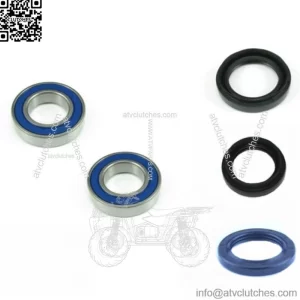 Front Wheel Bearing Seal Kit for Suzuki 03-07 LTA400 2x4 02-07 LTA400F 4x4 Eiger (For: More than one vehicle)